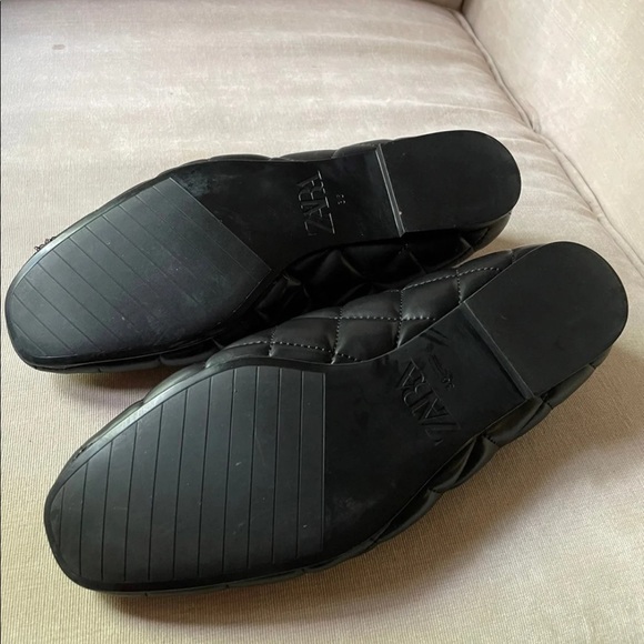 Zara Quilted Loafers CC STYLR AirFit Super Comfy Black Color. size 5.5 - Picture 4 of 4